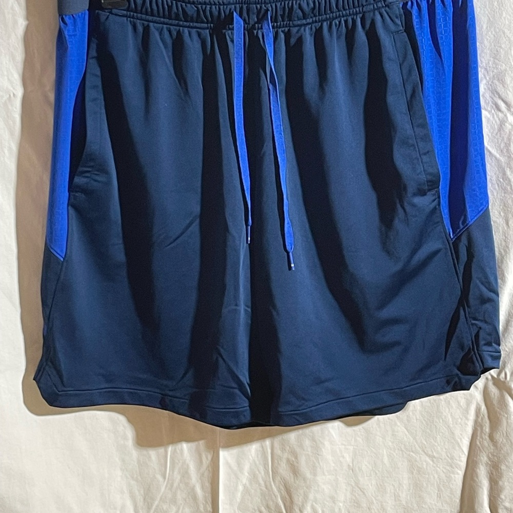 Under Armour Men's Dark Blue and Royal Blue Athletic Shorts